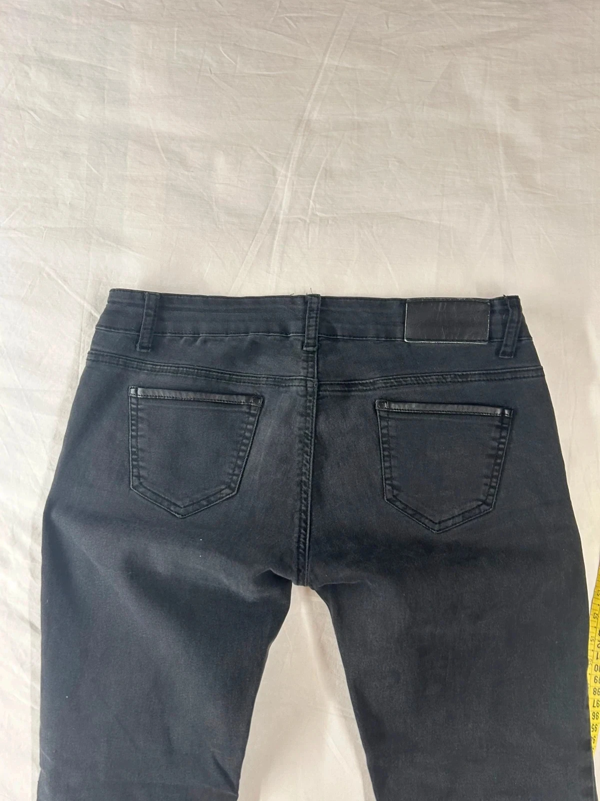 Zwarte slim vintage jeans – photo 9